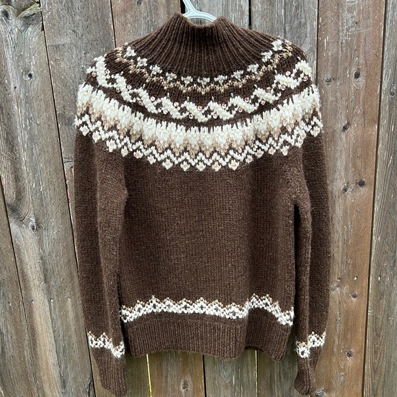 Ralph Lauren Purple Label Sweaters - Purple Label Ralph Lauren Hand Knit Cashmere Blend embellished Women’s Sweater L